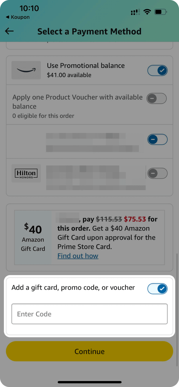 Option One - Buy Now step 5